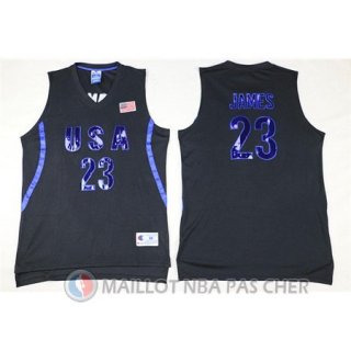 Maillot NBA Twelve USA Dream Team James 23# Noir