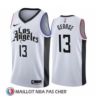 Maillot Los Angeles Clippers Paul George Ville 2019-20 Blanc