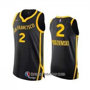 Maillot Golden State Warriors Brandin Podziemski NO 2 Ville Authentique 2023-24 Noir