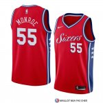 Maillot Philadelphia 76ers Greg Monroe Statement 2018 Rouge
