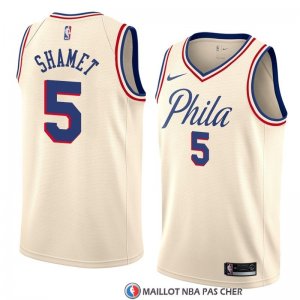 Maillot Philadelphia 76ers Landry Shamet Ville 2018 Crema
