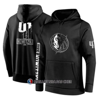 Veste a Capuche Dallas Mavericks Dirk Nowitzki Noir