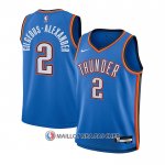 Maillot Enfant Oklahoma City Thunder Shai Gilgeous-Alexander NO 2 Icon Bleu