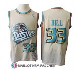 Maillot Pistons Grant Hill 33 Retro Crema