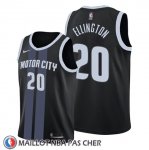 Maillot Detroit Pistons Wayne Ellington Ville Noir