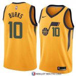 Maillot Utah Jazz Alec Burks Statement 2018 Jaune