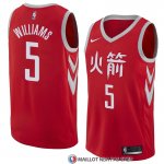 Maillot Houston Rockets Troy Williams Ville 2018 Rouge