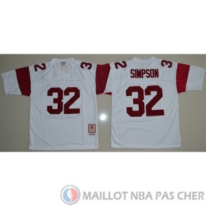 Maillot NCAA O.J Simpson Blanc
