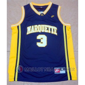 Maillot Wade Marquette University #3 Bleu