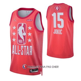 Maillot All Star 2022 Denver Nuggets Nikola Jokic NO 15 Marron