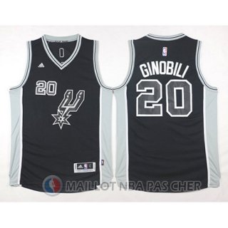 Maillot San Antonio Spurs Ginobili #20 Noir