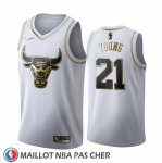 Maillot Golden Edition Chicago Bulls Thaddeus Young 2019-20 Blanc