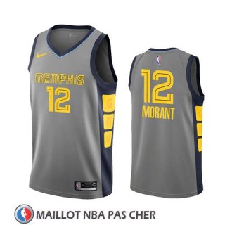 Maillot Memphis Grizzlies Ja Morant Ciudad 2019-20 Gris
