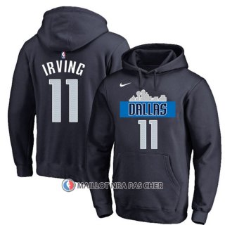 Veste a Capuche Dallas Mavericks Kyrie Irving Statement Bleu