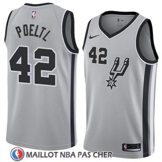 Maillot San Antonio Spurs Jakob Poeltl Statement 2018 Gris