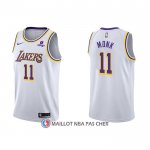 Maillot Los Angeles Lakers Malik Monk NO 11 Association 2021-22 Blanc