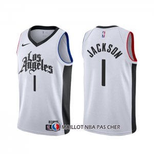Maillot Los Angeles Clippers Reggie Jackson Ville Blanc