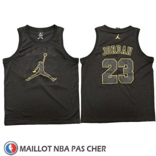 Maillot Michael Jordan No 23 Noir Or