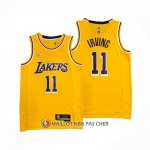 Maillot Los Angeles Lakers Kyrie Irving NO 11 75th Anniversary 2021-22 Jaune