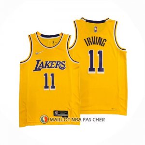 Maillot Los Angeles Lakers Kyrie Irving NO 11 75th Anniversary 2021-22 Jaune