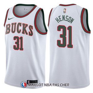 Maillot Milwaukee Bucks John Henson Return To The Mecca Classic 31 2017-18 Blanc