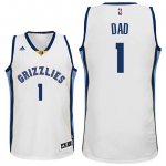 Maillot Fete des Peres Grizzlies Dad 1 Blanc