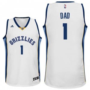 Maillot Fete des Peres Grizzlies Dad 1 Blanc