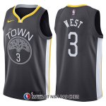 Maillot Golden State Warriors David West The Town Statement 3 2017-18 Noir