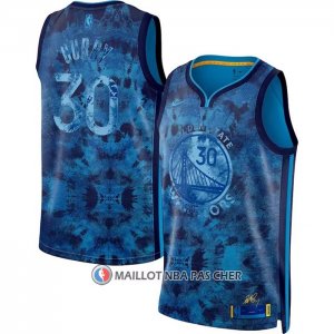Maillot Golden State Warriors Stephen Curry NO 30 Select Series 2023 Bleu
