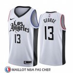 Maillot Los Angeles Clippers Paul George Ville 2019-20 Blanc