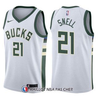 Maillot Milwaukee Bucks Tony Snell Swingman Association 21 2017-18 Blanc