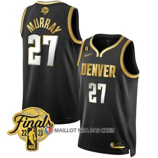 Maillot Denver Nuggets Jamal Murray NO 27 Ville 2023 nba finals Noir