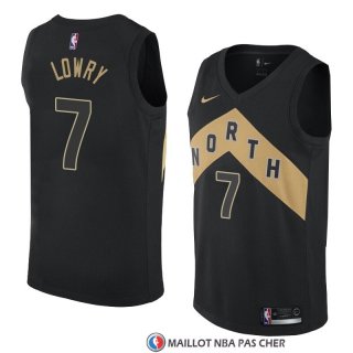 Maillot Tornto Raptors Kyle Lowry Ville 2018 Noir