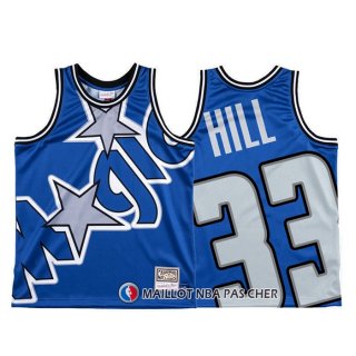 Maillot Orlando Magic Grant Hill Mitchell & Ness Big Face Bleu