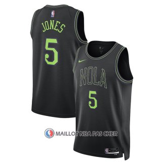 Maillot New Orleans Pelicans Herbert Jones NO 5 Ville 2023-24 Noir