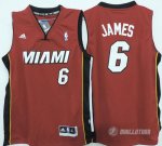 Maillot Enfant de James Miami Heat #6 Rouge