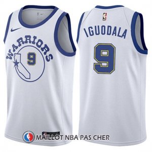 Maillot Hardwood Golden State Warriors Andre Iguodala 2017-18 9 Blanc