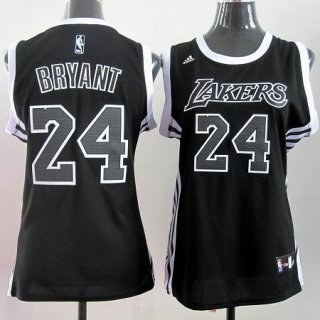 Maillot Femme de Bryant Los Angeles Lakers #24 Noir