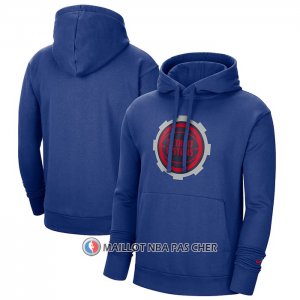 Veste a Capuche Detroit Pistons Ville 2020-21 Bleu