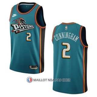 Maillot Detroit Pistons Cade Cunningham NO 2 Classic 2022-23 Vert