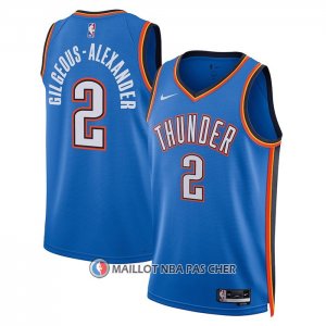 Maillot Oklahoma City Thunder Shai Gilgeous-Alexander NO 2 Icon Bleu