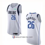 Maillot Dallas Mavericks Spencer Dinwiddie NO 26 Association Authentique Blanc