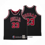 Maillot Enfant Chicago Bulls Michael Jordan NO 23 Mitchell & Ness 1997-98 Noir