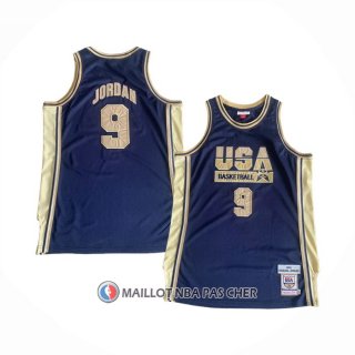 Maillot USA 1992 Michael Jordan Bleu Or