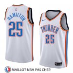 Maillot Oklahoma City Thunder Daniel Hamilton No 25 Association 2018 Blanc