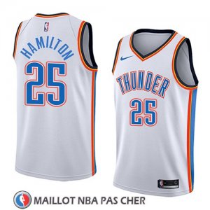 Maillot Oklahoma City Thunder Daniel Hamilton No 25 Association 2018 Blanc