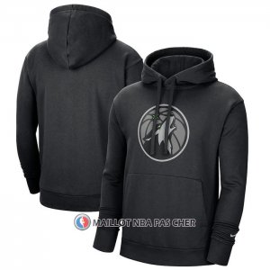 Veste a Capuche Minnesota Timberwolves Ville 2020-21 Noir