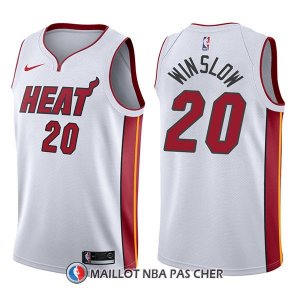 Maillot Miami Heat Justise Winslow Association 20 2017-18 Blanc