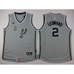 Maillot Enfant de Gris Leonard San Antonio Spurs Revolution 30