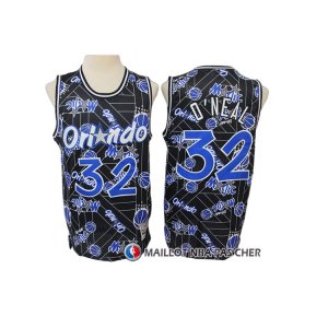 Maillot Orlando Magic Shaquille O'neal Hardwood Classics Tear Up Pack Noir